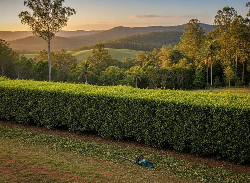 Hedge Trimming performed by Ballarat Arborist in the Ballarat