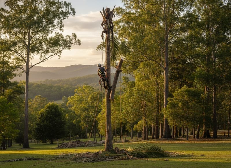 Palm Tree Removal performed by Ballarat Arborist in the Ballarat